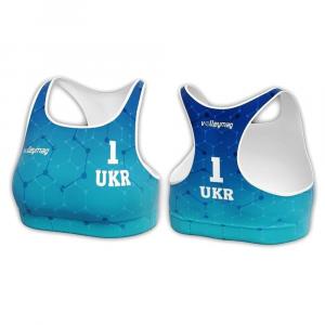 Топ пляжний жіночий волейбольний Pro VOLLEYMAG VM0306W76 KHО - 16299